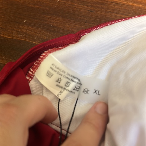 Tempt Me Red Ruched Halter One Piece Swimsuit NEW - Picture 8 of 8